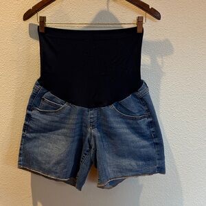 a:glow Maternity Denim Shorts